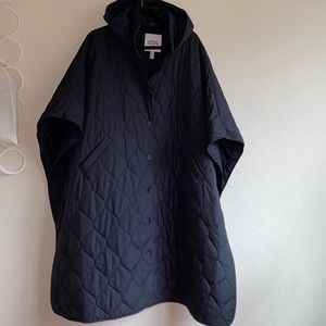 COS puffer poncho OS